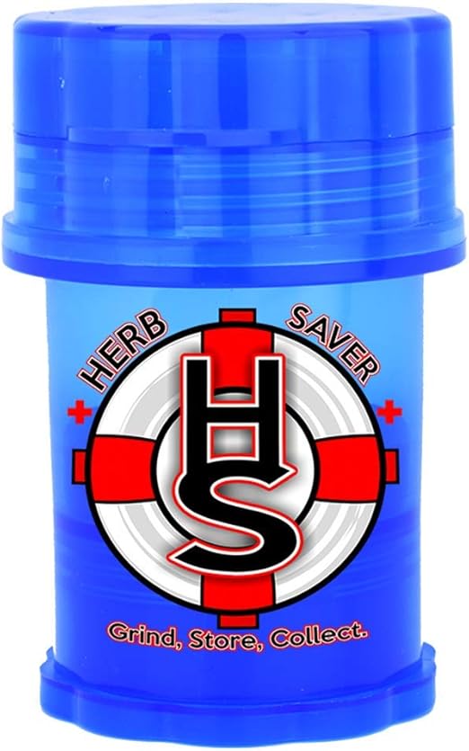 Herb Saver Grinder 2.4" X 3.8" Spice Herb Grinder (Blue) Amazon.co.uk