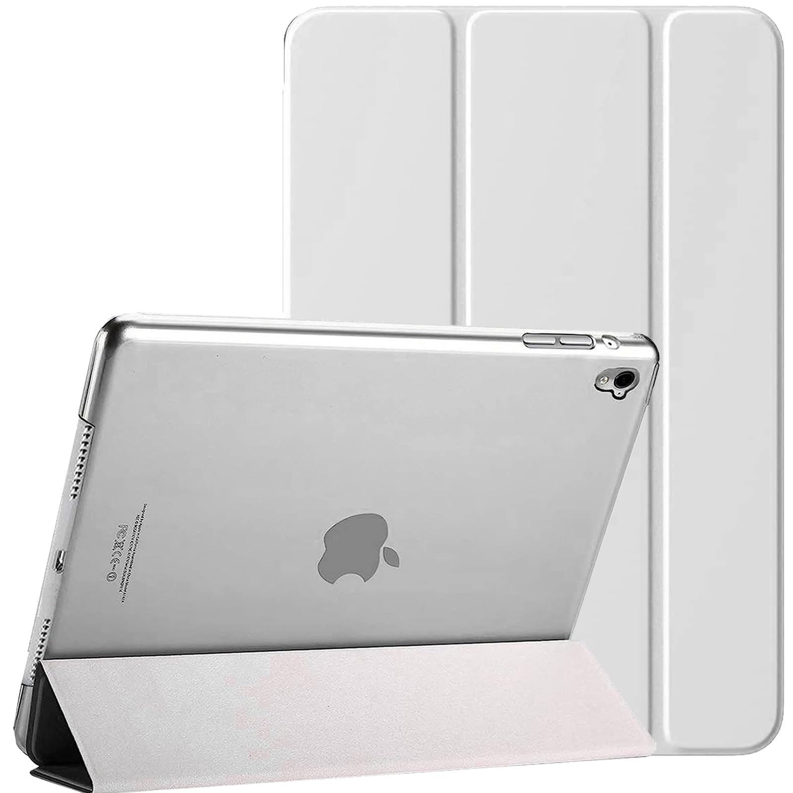 For Apple iPad 9th / 8th / 7th Generation Case Cover (2021/2020/2019) (10.2 Inch) Smart Magnetic Ultra Slim Stand Cover Auto Wake/Sleep For iPad 9 / iPad 8 / iPad 7 (White) — image 1