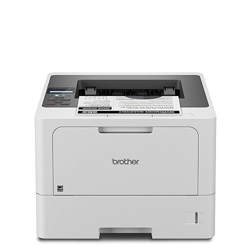 Brother HL-L5210DW Business Monochrome Laser Printer with Duplex Printing, Versatile PaperHandling, Wireless and Gigabit Ethernet Networking, and Mobile Printing, Works with Alexa
