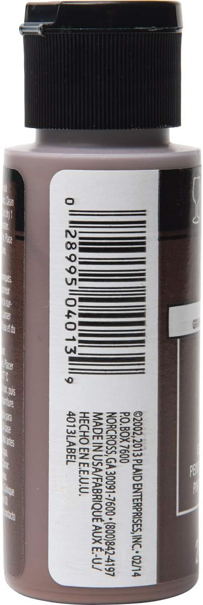 Amazon Com Folkart Enamel Glass Ceramic Paint In Assorted Colors 2 Oz 4013 Coffee Bean