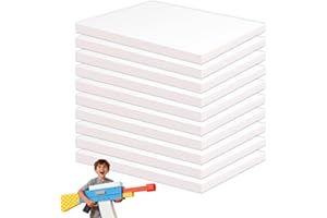 Gvereld High Density XPS Foam Board,10 Pack 11.7x7.8x0.4in Polystyrene Craft Foam Sheets, Rigid and Easy to Shape,DIY Modelin