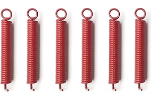 GUGAGUGA 6 Pcs Noiseless Tremolo Springs Red, Electric Guitar Bridge Spring, Fits FR, TS, NR, DP Style Guitars, 6cm