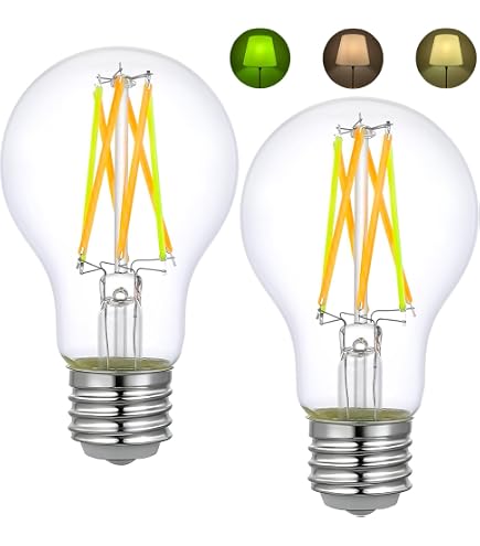 ALAMPEVER 3-Way A19 LED Light Bulb 2-Pack – 30/70/100W Equivalent, 5000K Daylight, 500/1000/1600 Lumens, 4/8/12W, E26 Base, Non-Dimmable, 15,000-Hour Lifespan