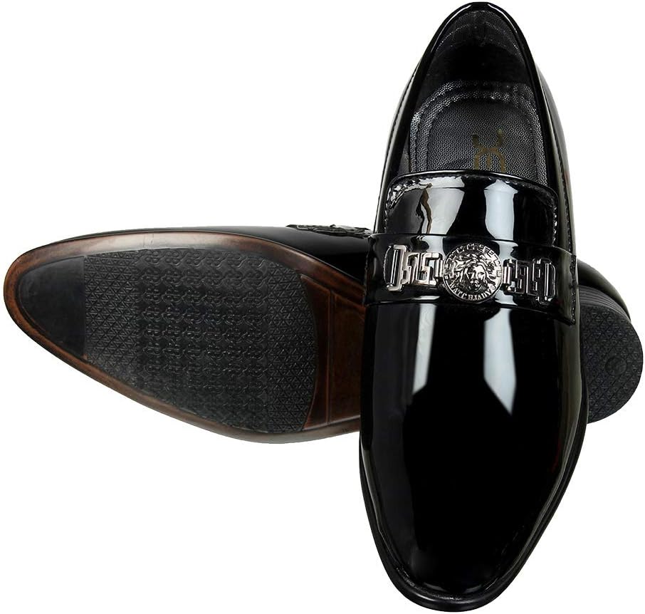 XE Looks Patent Leather Formal & Party Wear Shoes for Men