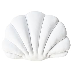 YRXRUS Shell Pillow, White Seashell Pillow, Patio