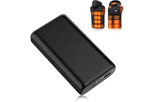 Styaznle 5V 7.4V Heated Vest Battery Pack with LED Display 20000mAh Huge Capacity Power Bank 3.8MM DC Port and USB Port Phone Charger for Heated Jacket Heated Hoodie Heated Sleeping Pad