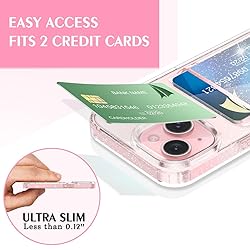 Petocase for iPhone 15 Wallet Case Card Holder Slot