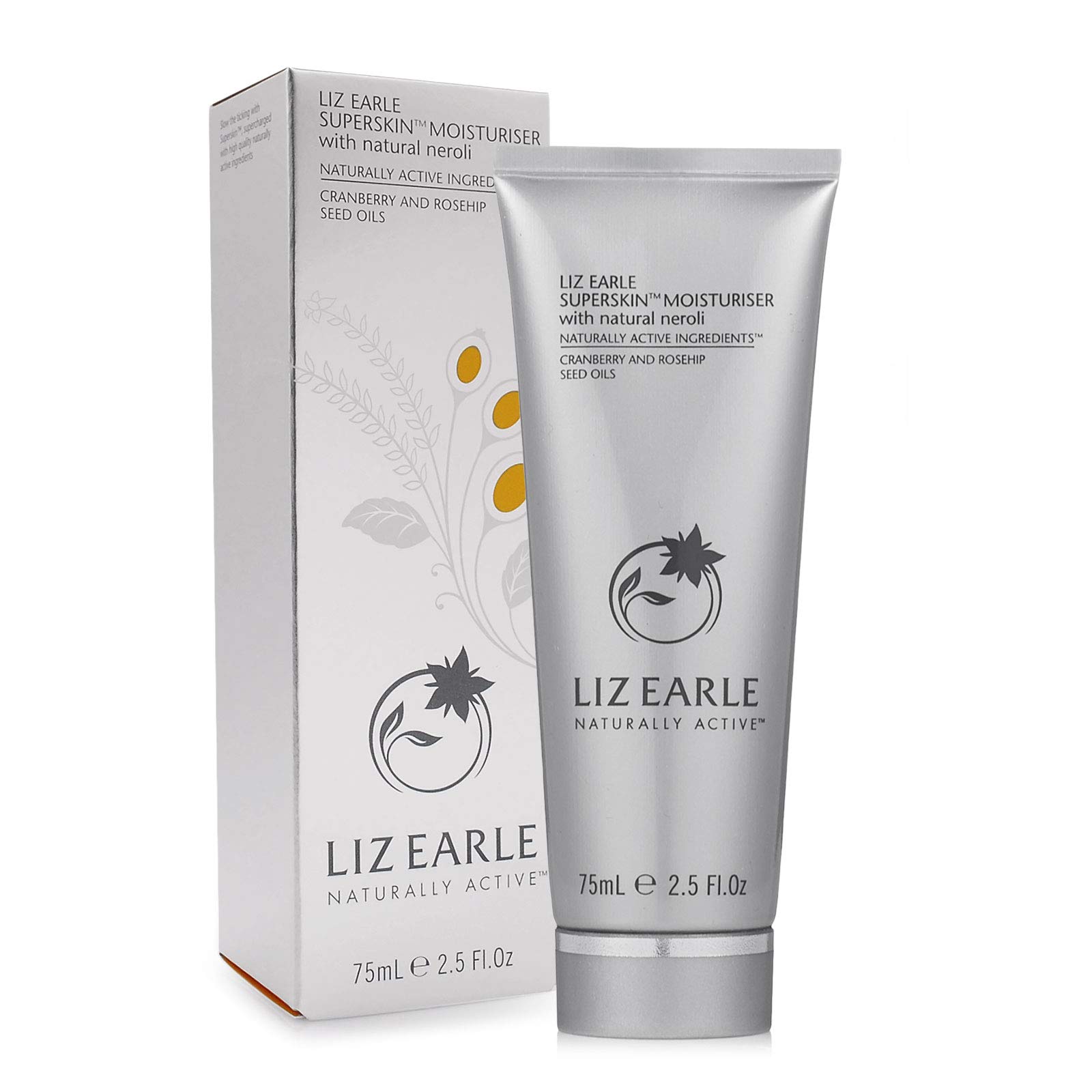 SUPERSIZE 75ml Liz Earle Superskin Moisturiser with natural neroli 75ml (tube) SUPERSIZE (boxed)
