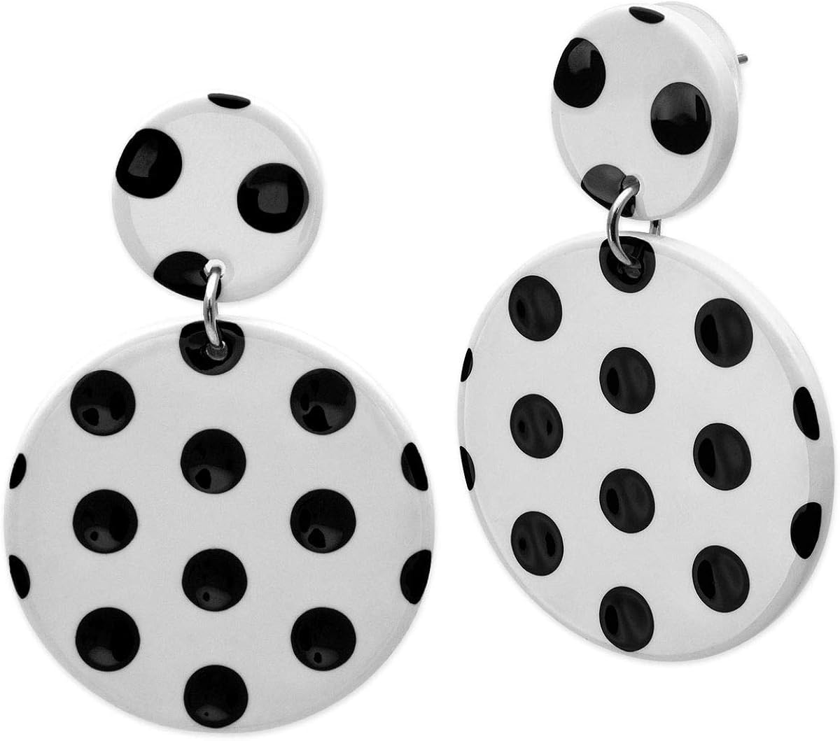 Boucles D'oreilles Clips Strass Blanc Vintage Années 50/60 - Sans Marque