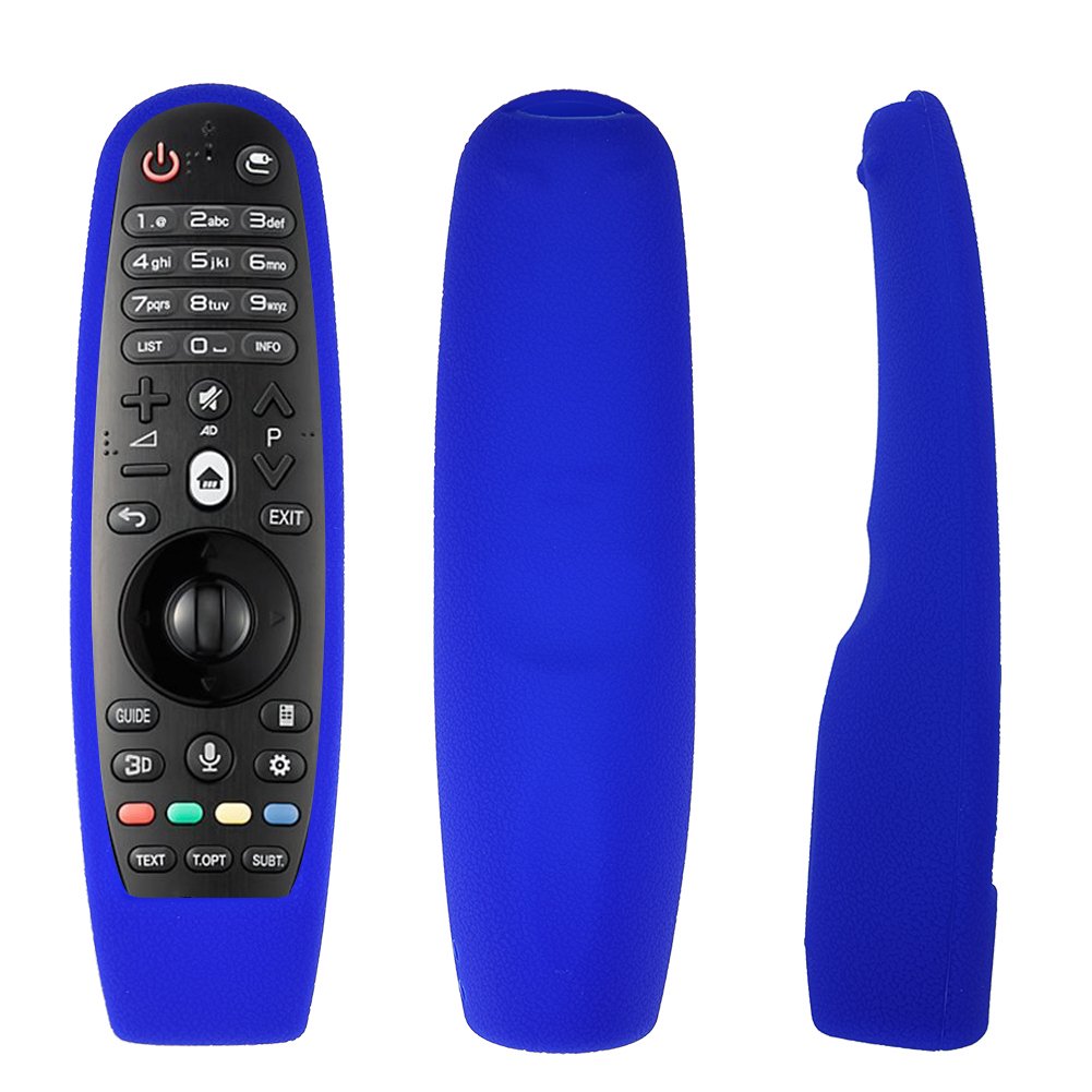 Shockproof Silicone Remote Control Cover, Voice Remote Cover for Smart TV Remote Controller AN-MR600 Anti-scratch TV Remote Case (Blue)