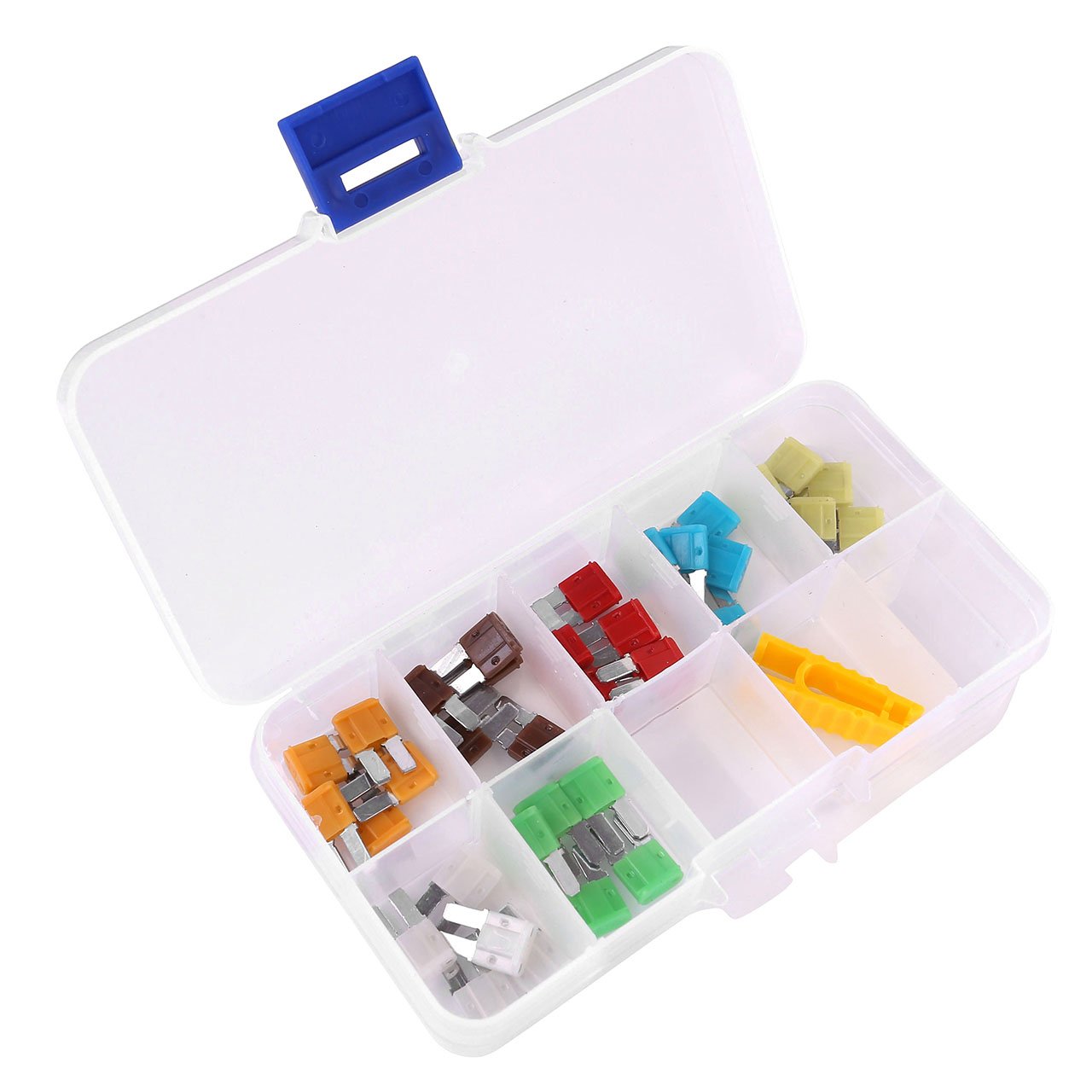 ACBungji Auto Car 5A 7.5A 10A 15A 20A 25A 30A ATO ATC Micro II 2 Blade Fuse Assortment 35 Pieces