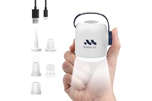 Woowind Electric Air Pump, Cordless Air Mattress Pump for Pool Floats, Swimming Rings, Air Bed, Air Sofa, Rechargeable Battery Powered