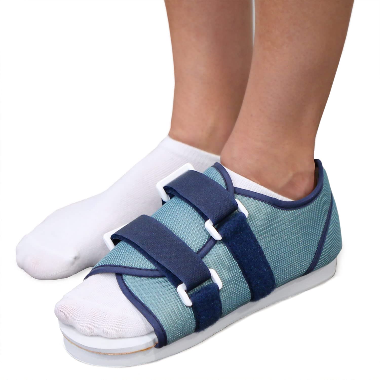 Photo 1 of (BAGGED) DMI Post Op Shoe, Surgical Walking Shoe or Walking Boot for Foot Pain, Broken Foot or Toes, Lightweight with Adjustable Straps