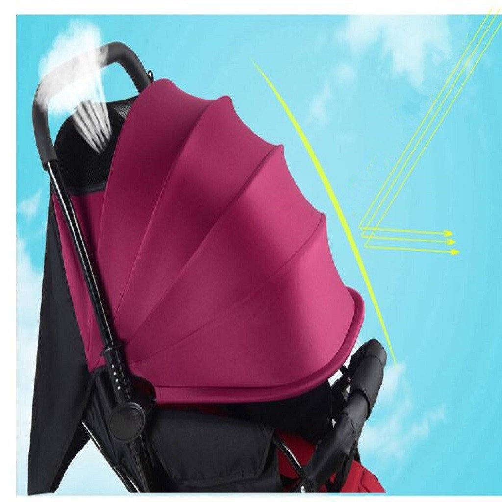 Dldlベビーカーリバーシブルシート折りたたみ式四輪ベビーカート B07qr34g42 Color A Magic 赤 アニメ萌えグッズ 売り切れ必至 Baudouin Ma