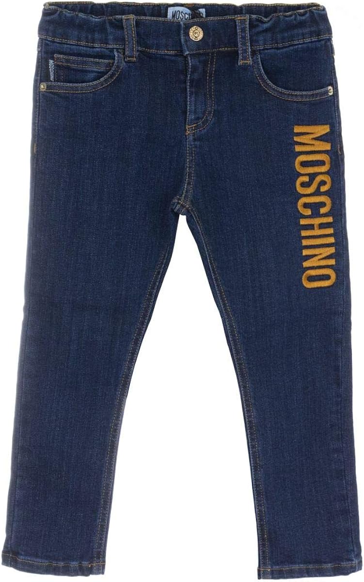 moschino logo jeans