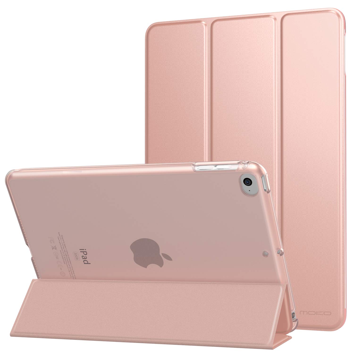 Photo 1 of MoKo Case Fit New iPad Mini 5 2019/Mini 4 2015 (5th/4th Generation 7.9 inch), Slim Lightweight Smart Shell Stand Cover with Translucent Frosted Back Protector, with Auto Wake/Sleep,Rose Gold