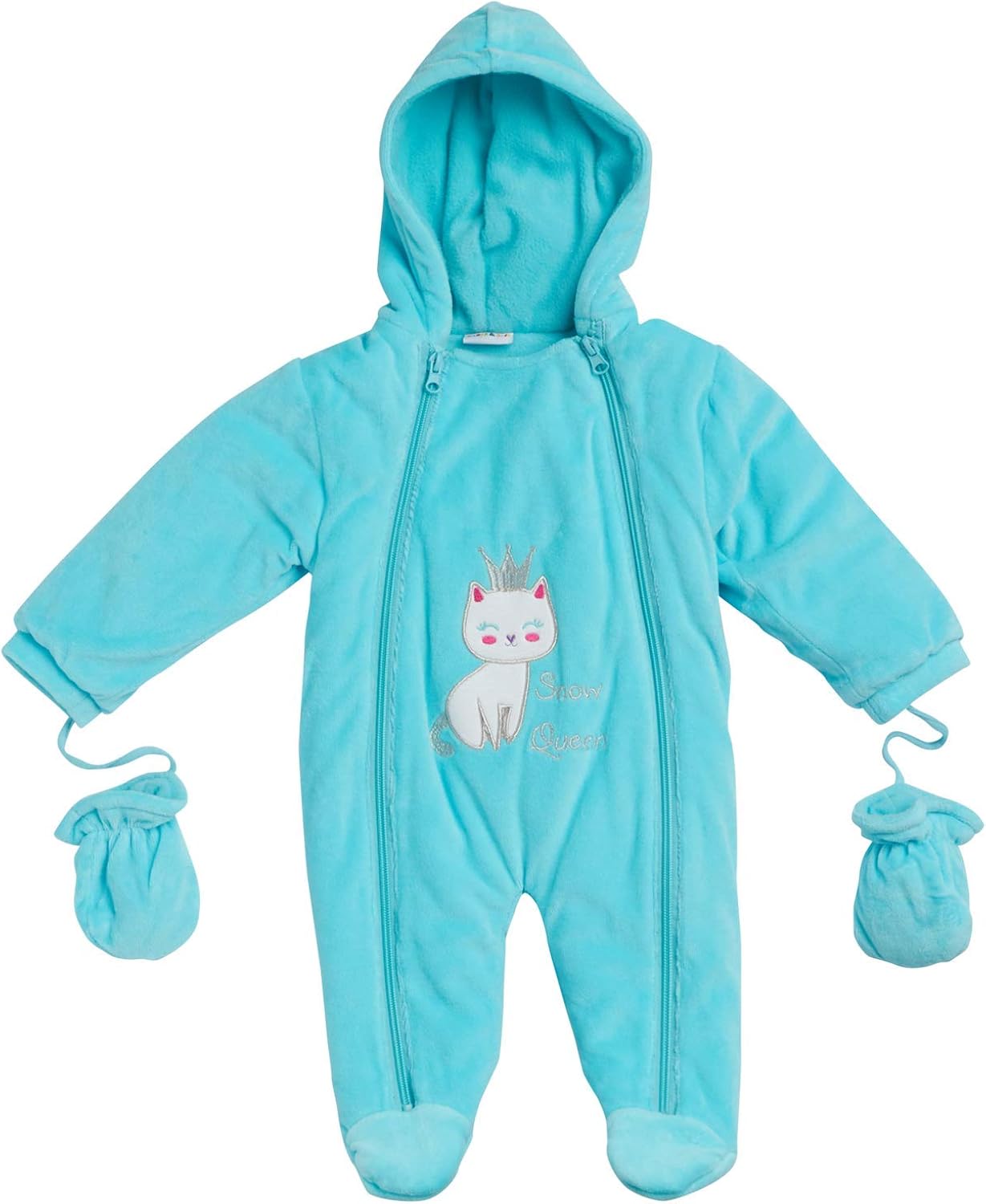 fleece snowsuit baby girl
