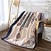 NEWLAKE Quilted Throw Blanket for Bed Couch Sofa, Antique Royal, 60X78 Inch