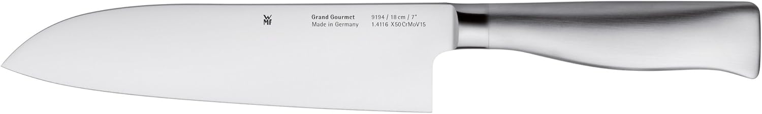 WMF Grand Gourmet Santokumesser 32 cm, Spezialklingenstahl, Messer geschmiedet, Performance Cut, Klinge 18 cm