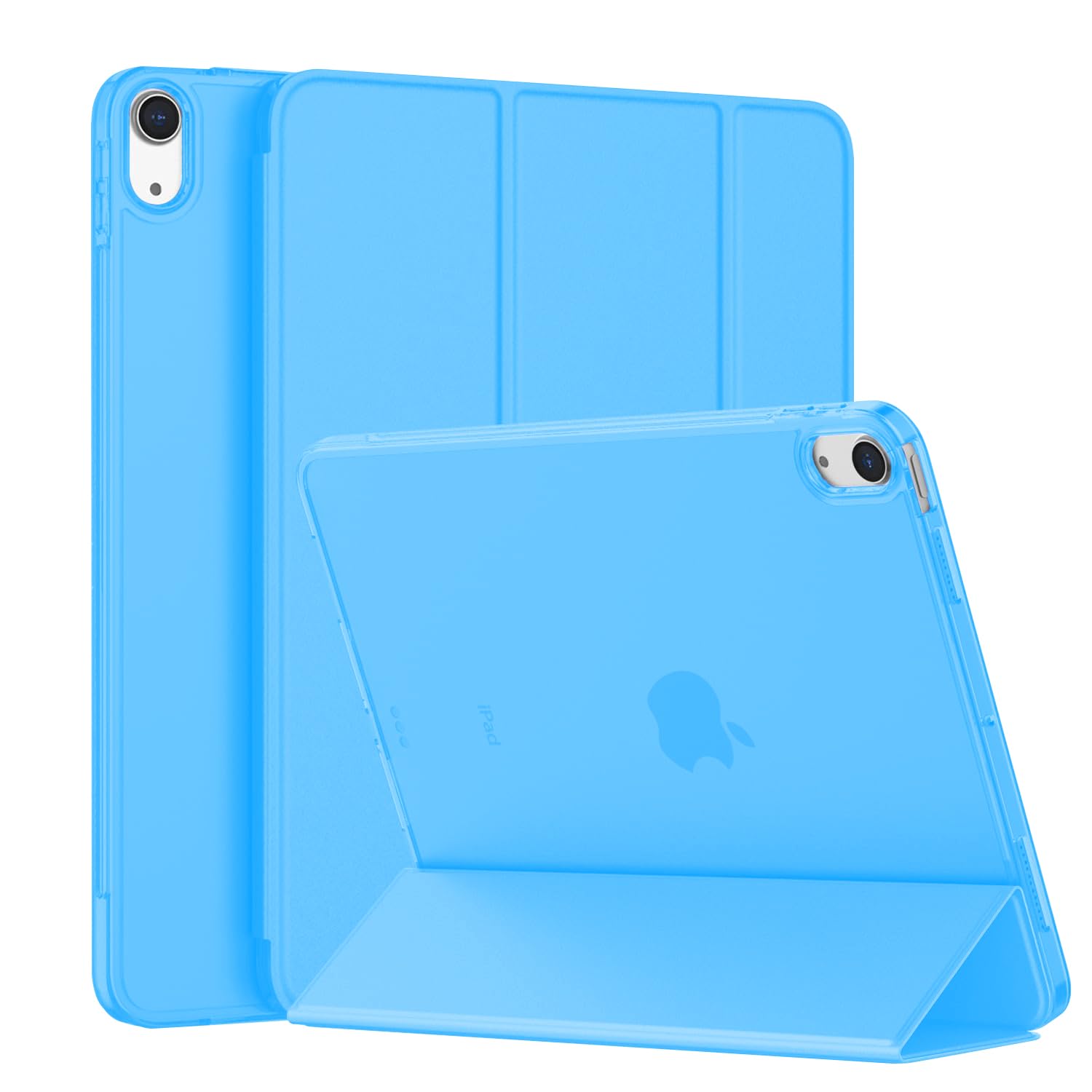 FSPRO Case for iPad 10th generation, iPad 10.9 case for iPad 10th gen, Translucent Hard PC Back Shell Case for iPad 2022, 10.9 inch Case for iPad case with Auto Wake Up/Sleep (Sky Blue)
