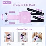 NEWGO Reusable Knee Ice Pack Wrap Full Coverage Gel Pad Purple view 5