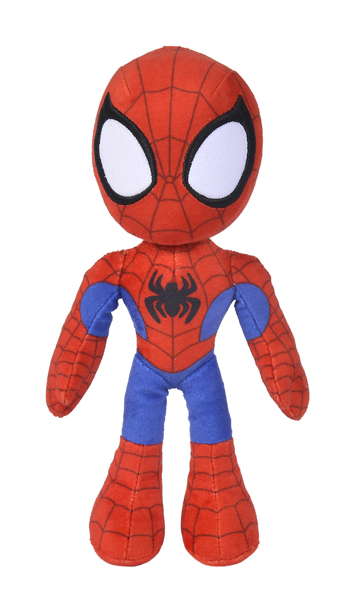 Disney Spiderverse Spiderman Action Figure 25 cm Soft Toy with Glow in the Dark Eyes,Blue,purple,white