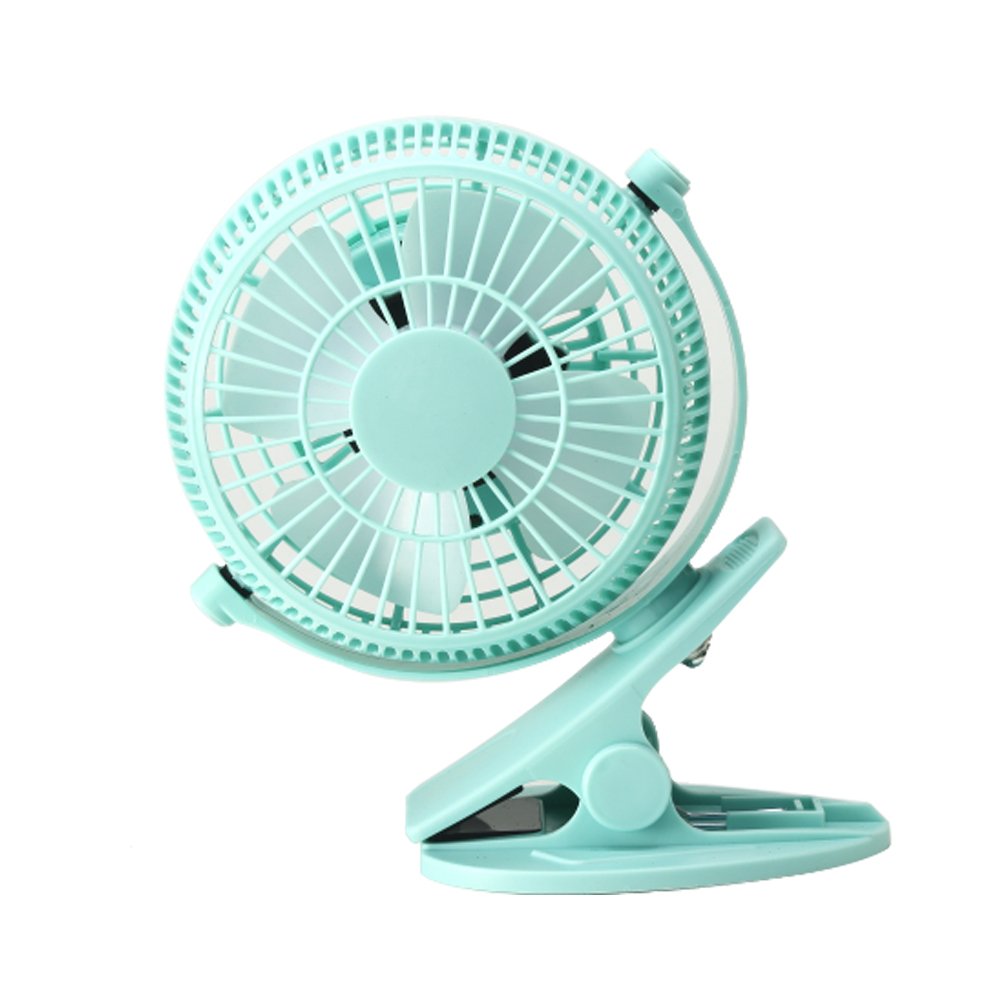Mini Clip Fan , HANGRUI Mute personal fan with USB for Home Office Baby Stroller Laptop Study Table Gym Camping Tent , 360° rotation