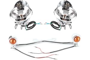 Fog Light Motorcycle Driving Spot Fog Lamp Turn Light DC12V Fit for Shadow VT 750 1100 VTX 1