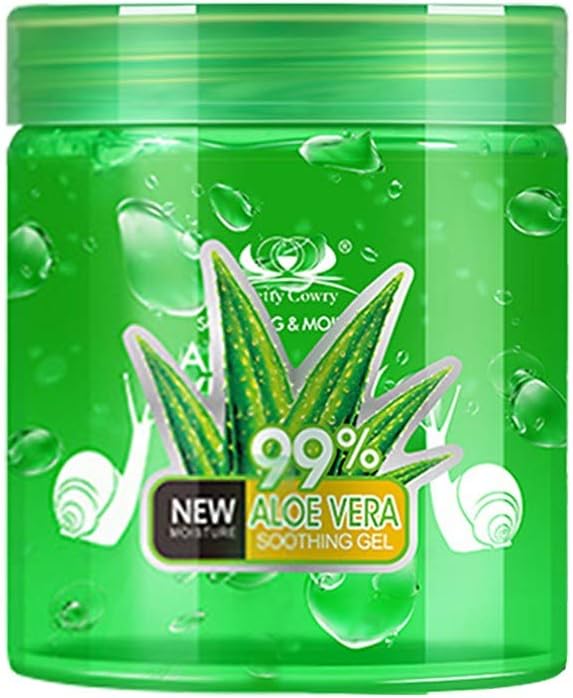 Shotbow Aloe 99% Soothing Gel, Aloe Vera Gel from Freshly Cut Organic Pure Aloe Plant, Soothing & Moisture Aloe Vera Soothing Gel for Face, Hair and Hand, Excellent After Sun Care Relief (250ML)