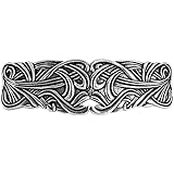 Art Nouveau Swirl Hair Clip, Large Hand Crafted Metal Barrette Made in the USA with an 80mm Imported French Clip by Oberon De