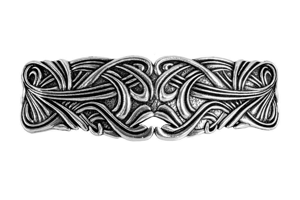 Vintage Art Nouveau Floral Design Hair Barrette ...