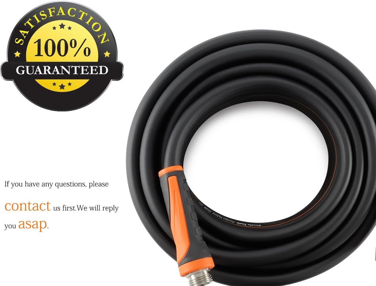 Giraffe Garden Hose, Water Hose Hybrid 5/8 in.x50FT, SwivelGrip/Heavy Duty/Lightweight/Flexible Hose : Garden & Outdoor