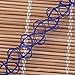 YAZILIND Sea Blue Vintage Stretch Gothic Tattoo Henna Choker Hippy Necklace Elastic 80s 90s