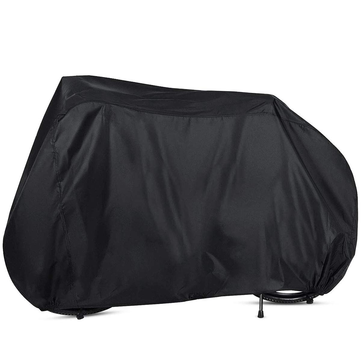 YTBUBOR Bicycle Cover 190T Nylon Waterproof Rain Cover Outside Storage Dust Resistant UV Protection for Mountain Bike, Road Bike (Black)