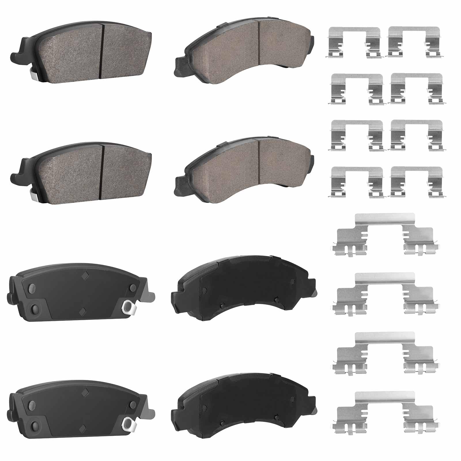 Photo 1 of 8PCS Rear and Front Semi-Metallic Brake Pads Fit for Cadillac Escalade/ESV/EXT/Chevy Avalanche/Suburban/Silverado 1500 Classic/Tahoe/GMC Sierra 1500 Classic/Yukon 1500 2007