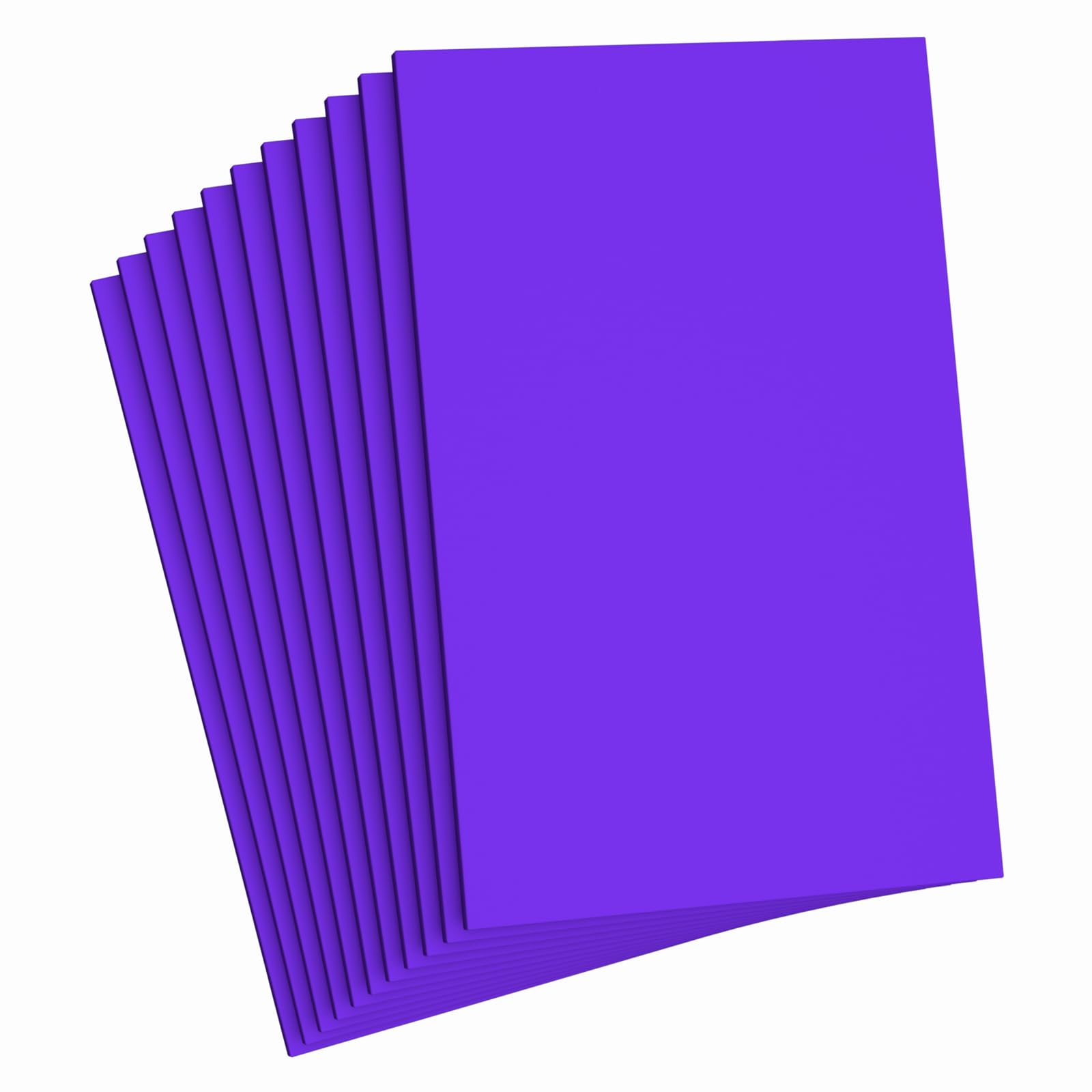 Do²ping Purple Foam Sheets Crafts, 8.5x5.5 Inch Eva Craft Foam Paper for Crafts Project Classroom Scrapbook DIY Cosplay (Purple-10 Sheets)