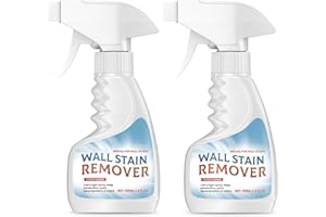 Wall Stain Remover Spray - Powerful Formula for Stubborn Grease, Dirt, Scuffs & Crayons - Safe on Painted Walls & Wallpaper -