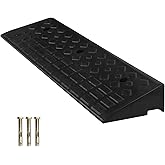 GOOFCXO 4'' Rise Rubber Curb Portable Ramp 4" H x 39" L x10” W Sidewalk Curb Ramps with Expansion Screws 22000lbs Loading Dri