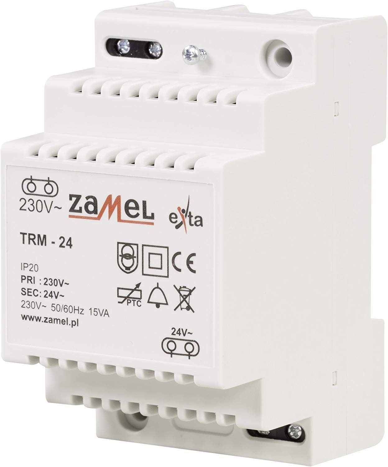 Zamel TRM-24 bell transformer 24 V/AC 0.63 A