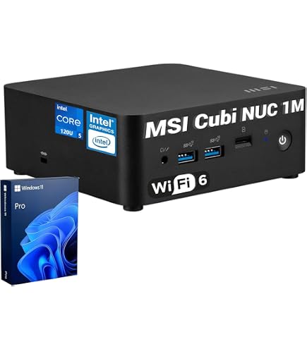 Amazon.com: msi Cubi 5 Desktop: Intel Core i7-1255U, Intel Iris Xe