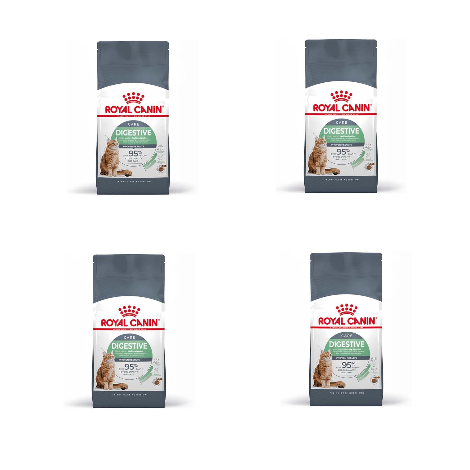 Royal Canin Digestive Care Adult Dry Cat Food 400g (Pack of 4)
