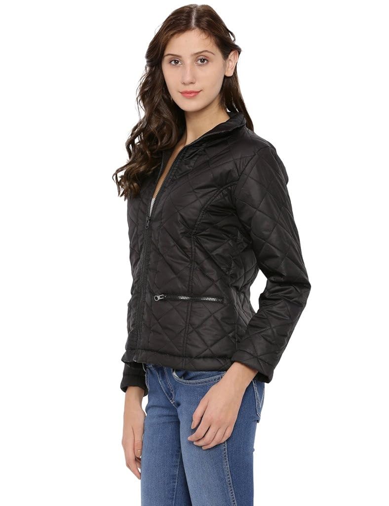campus sutra women's cotton plain jacket