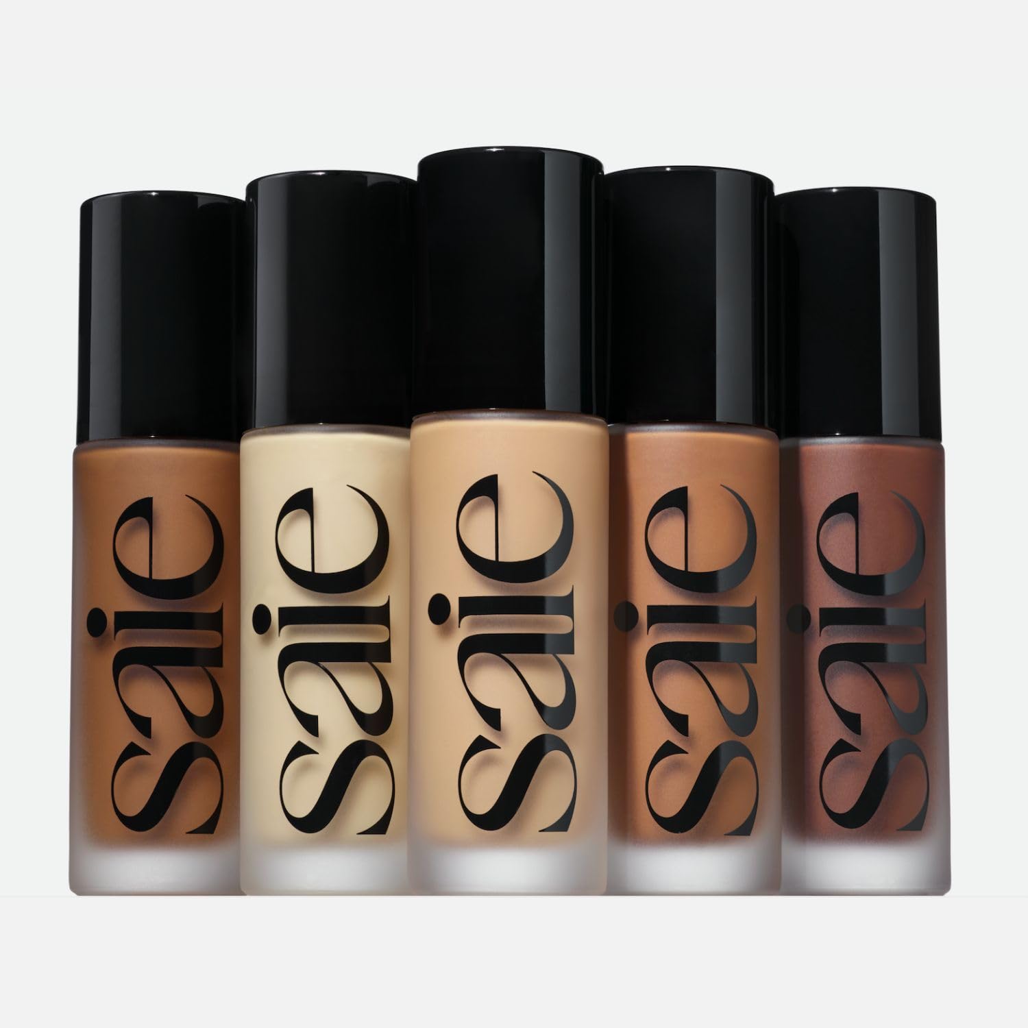 Saie Glowy Super Skin Tint Liquid Foundation - Weightless + Dewy Foundation with Lightweight Medium Coverage - Hydrating Face Makeup + Skin Care Serum Hybrid with Hyaluronic Acid - Shade 11 (1.01 oz)