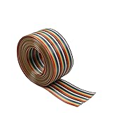 Fielect 30Pin Flat Ribbon Cable Rainbow IDC Wire