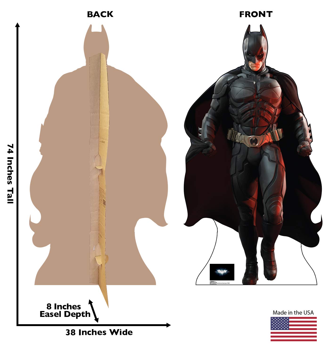 Advanced Graphics Batman Life Size Cardboard Cutout Standup The Dark