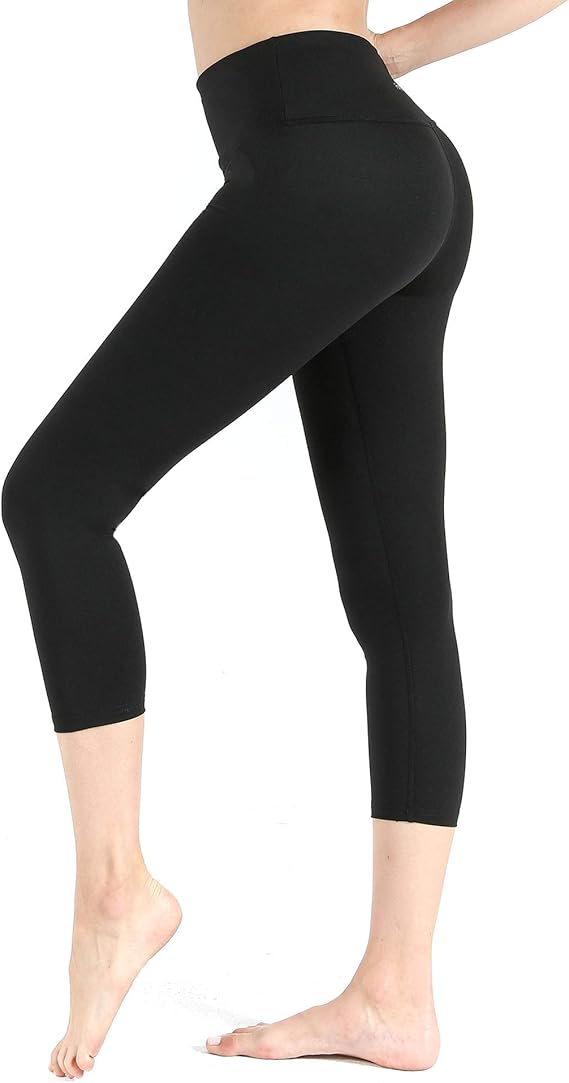 High Waisted Capri Leggings for Women Squat Proof Yoga Pants with