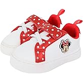 Disney Infant Sneakers - Winnie The Pooh and Minnie Mouse Baby Court Sneakers with a Hook and Loop Closure