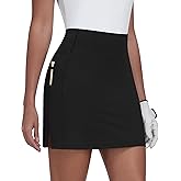 JoyGirl 16" Women Golf Skirts with Shorts Zipper Pockets Tennis Skirt High Waisted Athletic Skorts Skirts