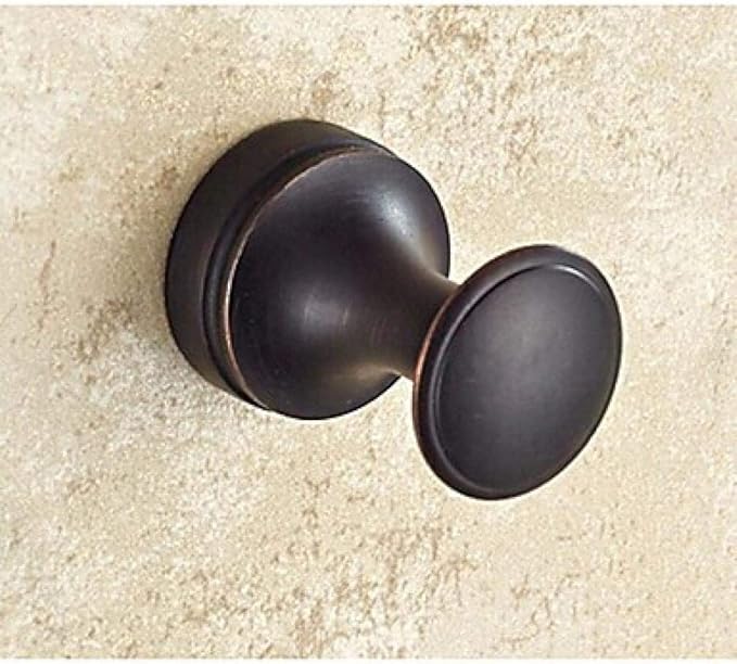 1 pieza bata gancho gancho latón baño de hotel acero inoxidable-negro