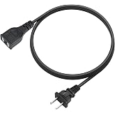 Jump Starter Power Cord for DXAEJ14 1400 Peak Amp, 2 Prong | Car Battery Charger Replacement, Jump Starter DXAEPS2 Professional Power Station AC Wall Source Portable Supply Cable Adapter